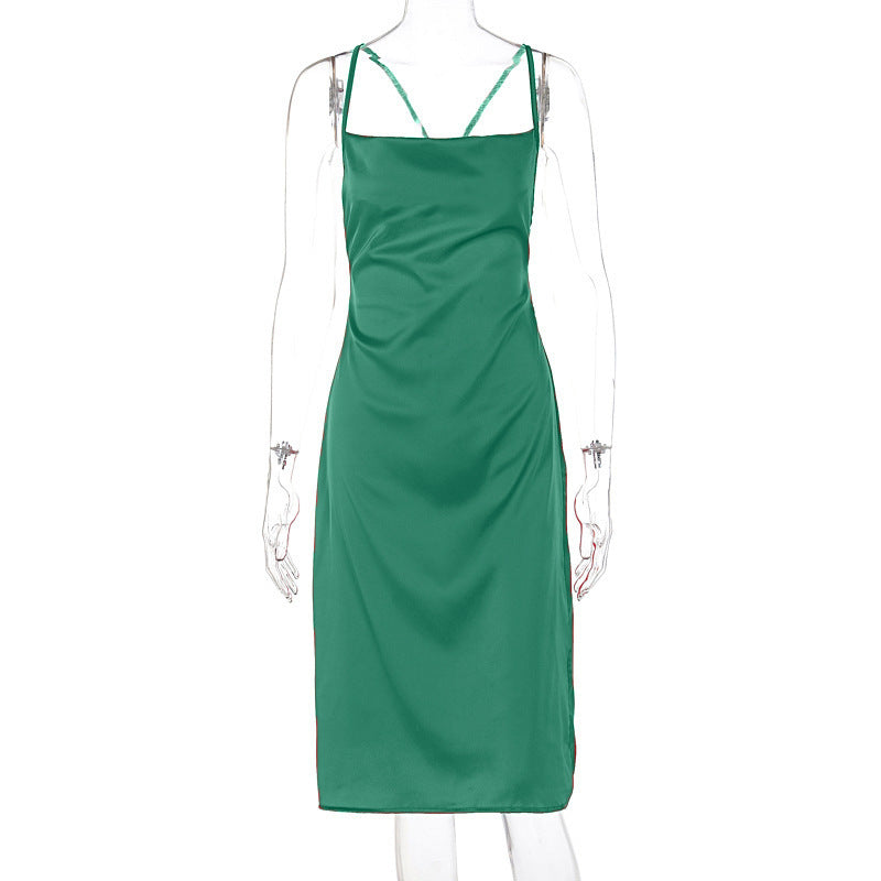 Bernadette Satin Backless Dress