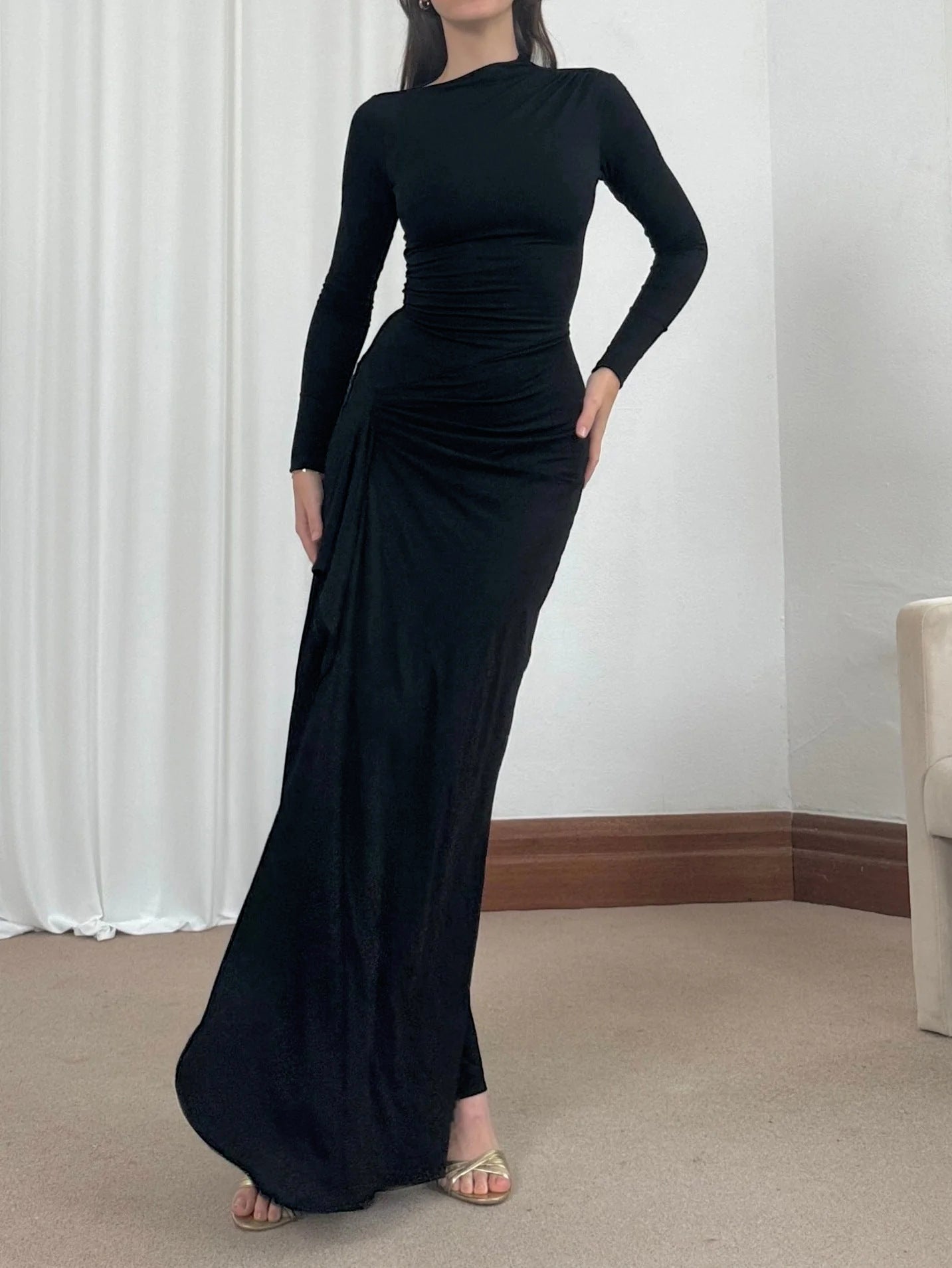 Asymmetric Split Dress