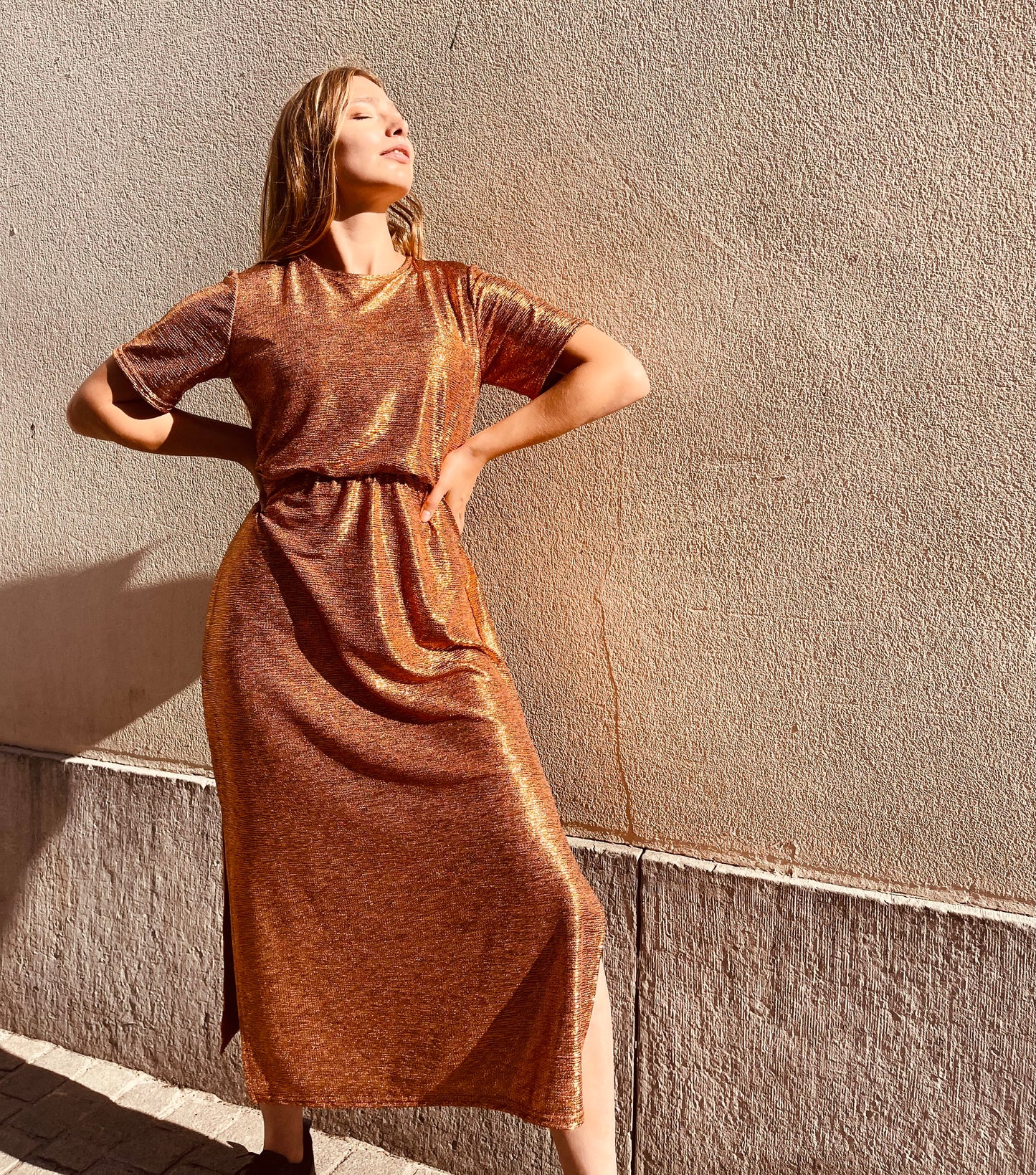 Feline dress Bronze
