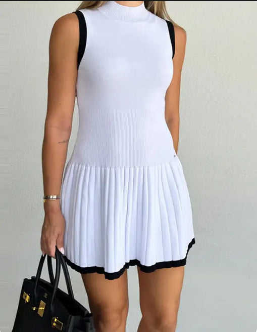 Aya Tweed Vest Dress